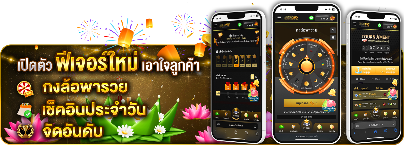 ฟีเจอใหม่กงล้อ ลอยกระทง